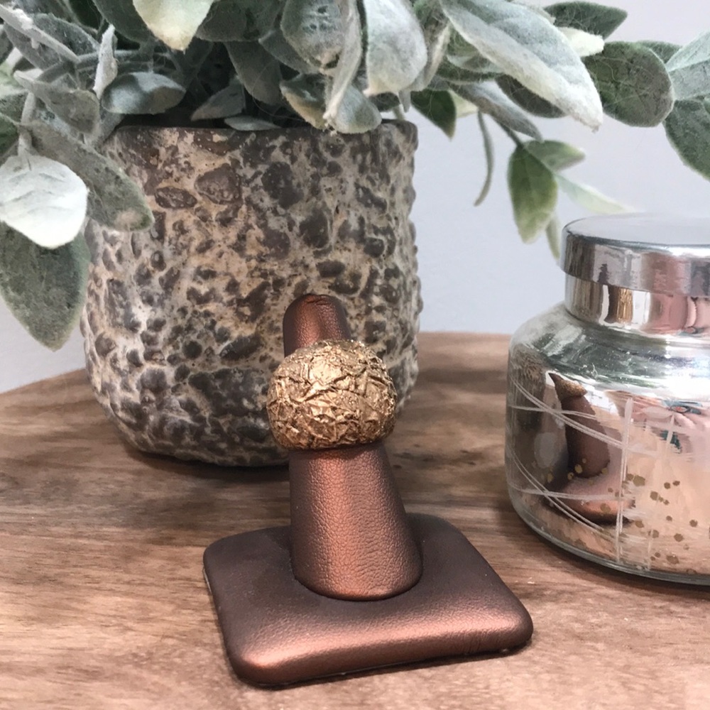 Size 7 sterling silver yellow ring